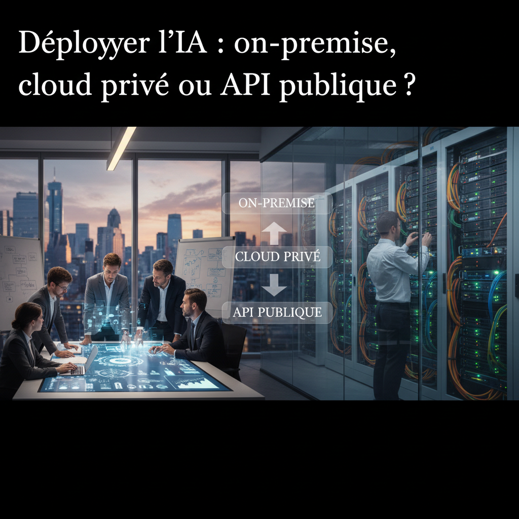Déployer l'IA : on-premise, cloud privé ou API publique ?